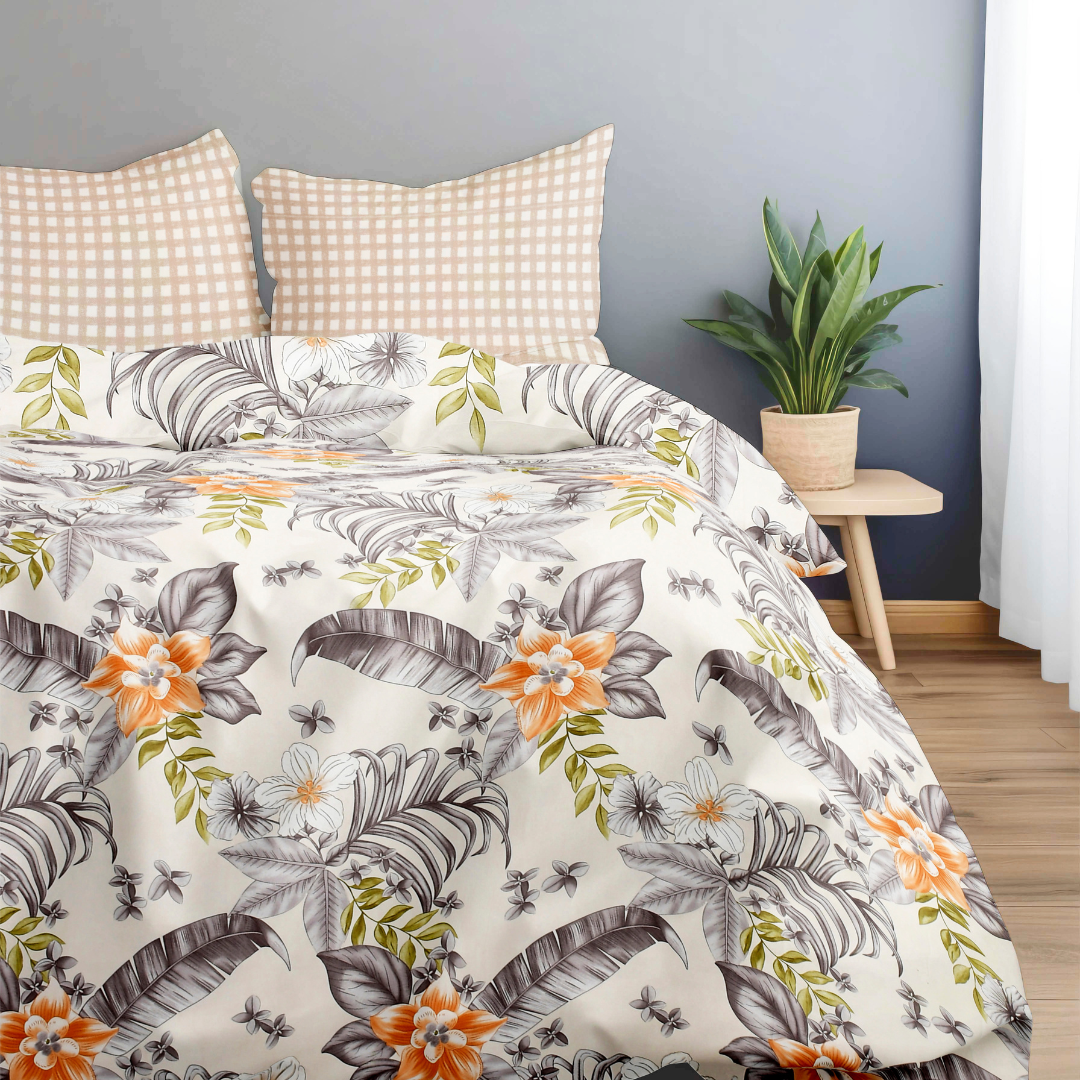 Bonafide Bedsheet – OOA 144 GSM Polyester King Size Set